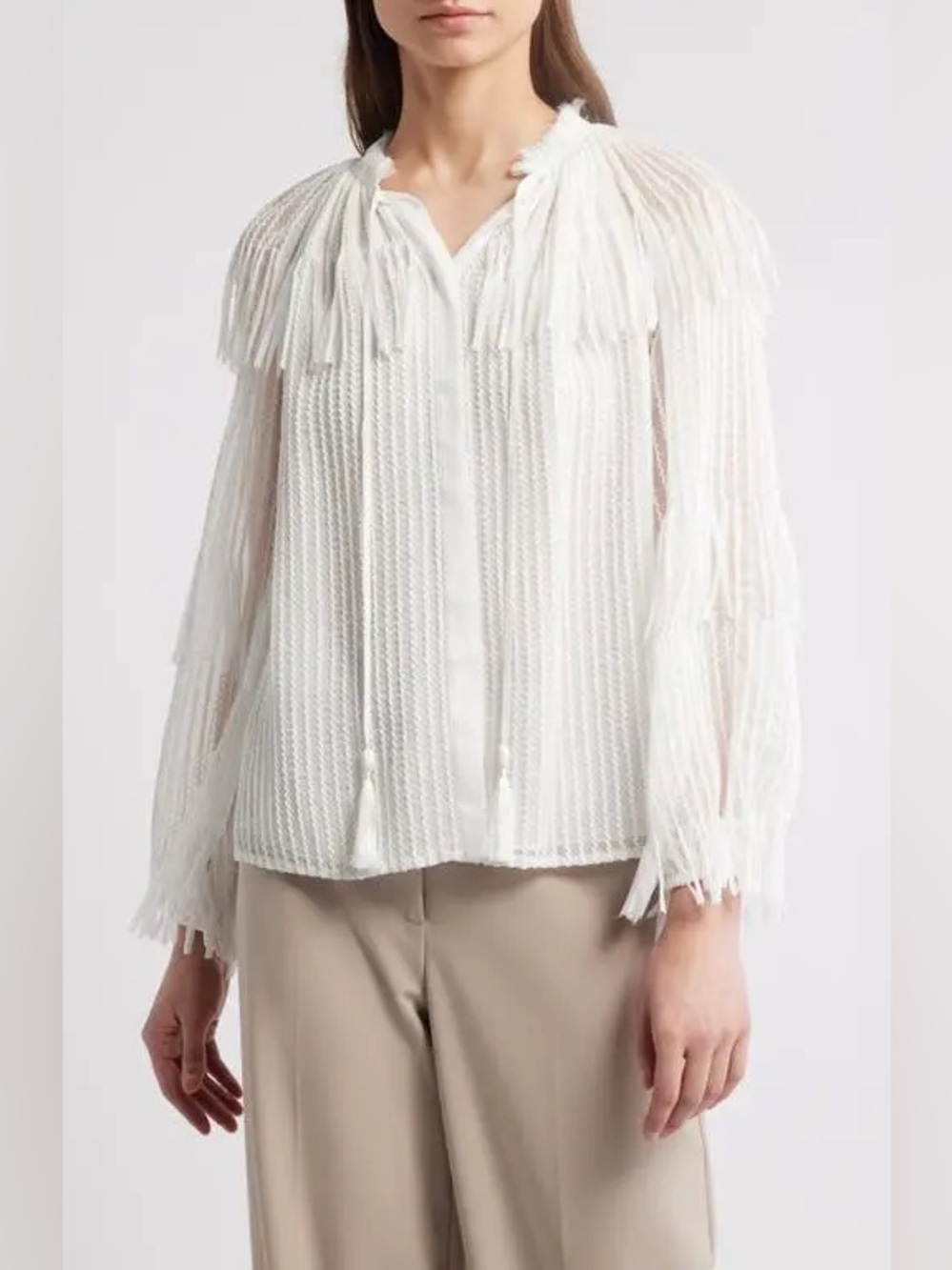 Kobi Halperin . Poppi Peasant Top in Ivory . Sz.XS . Like New 🤍